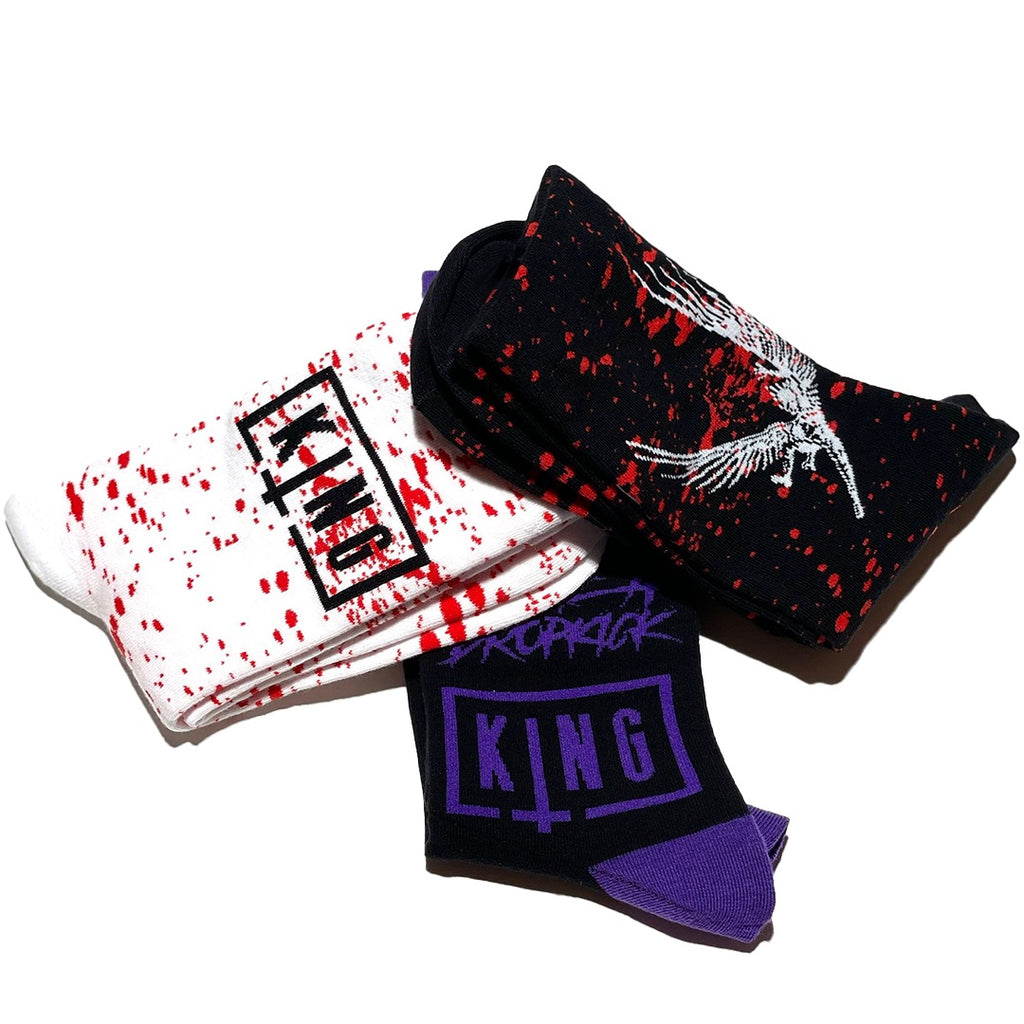Kick Ass "KING" Socks (3 pack)
